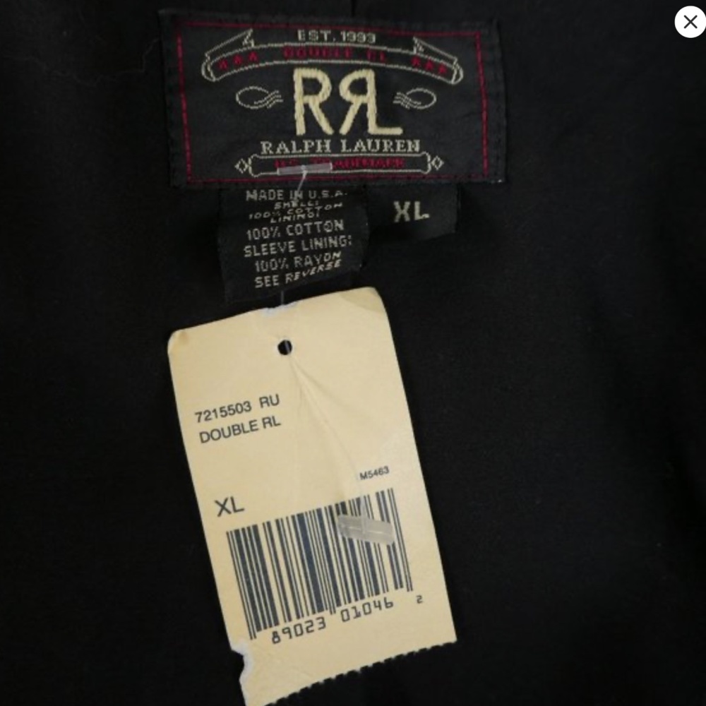 RRL Double RL Ralph Lauren Corduroy Blazer Jacket USA XL 90s NOS 3 Triple Star - Picture 2 of 11